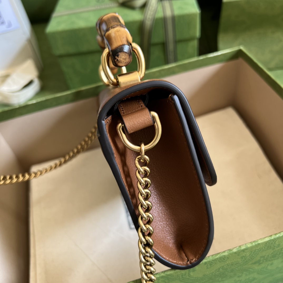 Wholesale Luxury Gucci Gg Small Top Handle Bag With Bamboo 675794 - Image 4