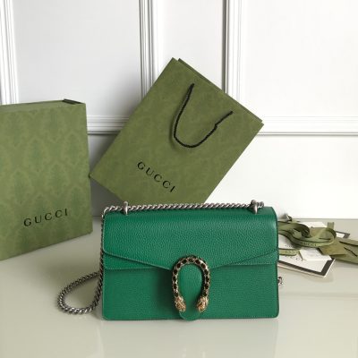 Wholesale Luxury Gucci Dionysus Small Shoulder Bag Forest Green 400249