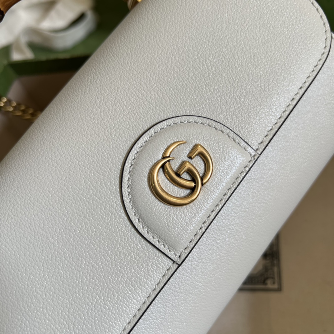 Wholesale Luxury Gucci Gg Small Top Handle Bag With Bamboo 675794 - Image 7