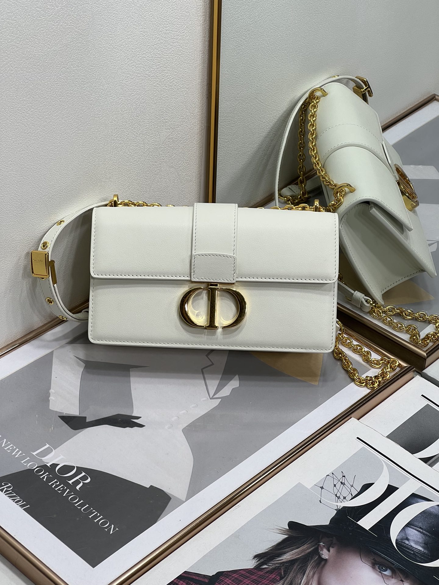 Wholesale Luxury Dior 30 Montaigne Bag White Box Calfskin S2110Umos_M991 - Image 8