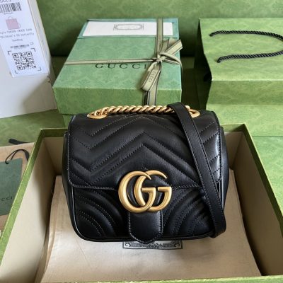Wholesale Luxury Gucci Marmont Gg Black 739682
