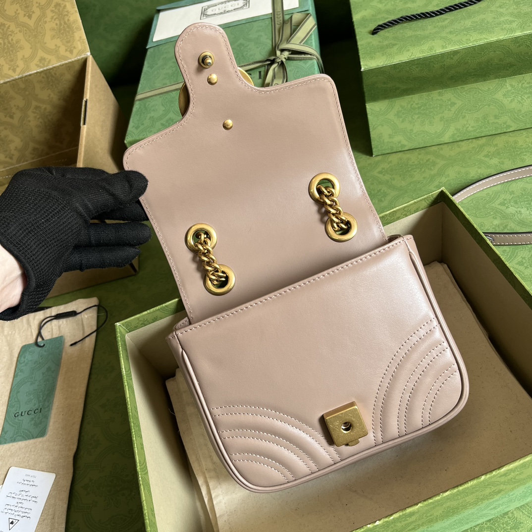 Wholesale Luxury Gucci Marmont Gg Pink 739682 - Image 6