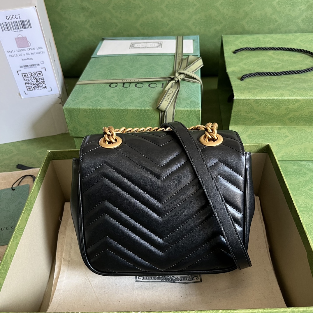 Wholesale Luxury Gucci Marmont Gg Black 739682 - Image 7