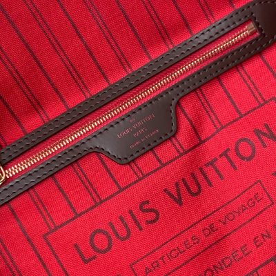 Alternative view of Wholesale Luxury Louis Vuitton Damier Ebene Neverfull Red Pm/Mm/Gm M41603