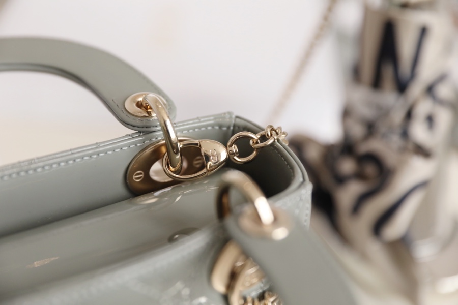 Wholesale Luxury Dior Mini Lady Dior Bag Cloud Blue Patent Cannage Calfskin M0505Owcb_M81B - Image 2
