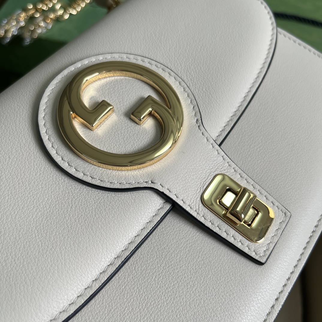 Wholesale Luxury Gucci Blondie Top-Handle Bag White 735101 - Image 4