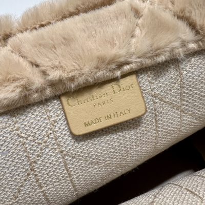 Alternative view of Wholesale Luxury Dior Book Tote Large Beige Cannage Shearling M1286Zmbu_M918