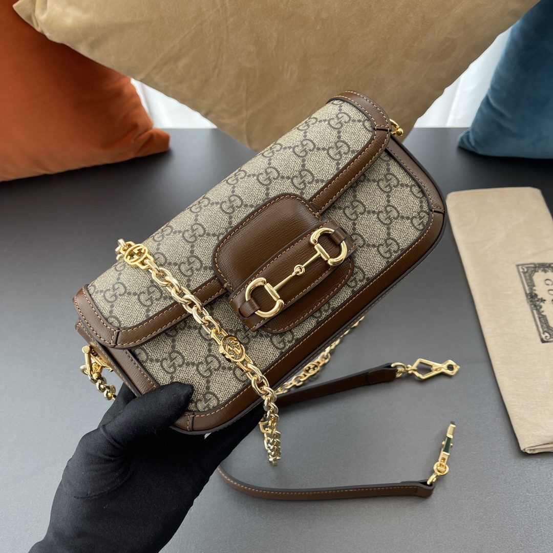 Wholesale Luxury Gucci Horsebit 1955 Shoulder Bag 735178 2Tcg8563 - Image 9