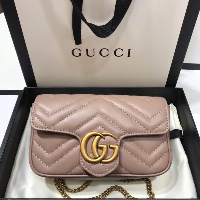 Wholesale Luxury Gucci Gg Marmont Matelasse Super Mini Bag Light Purple 476433