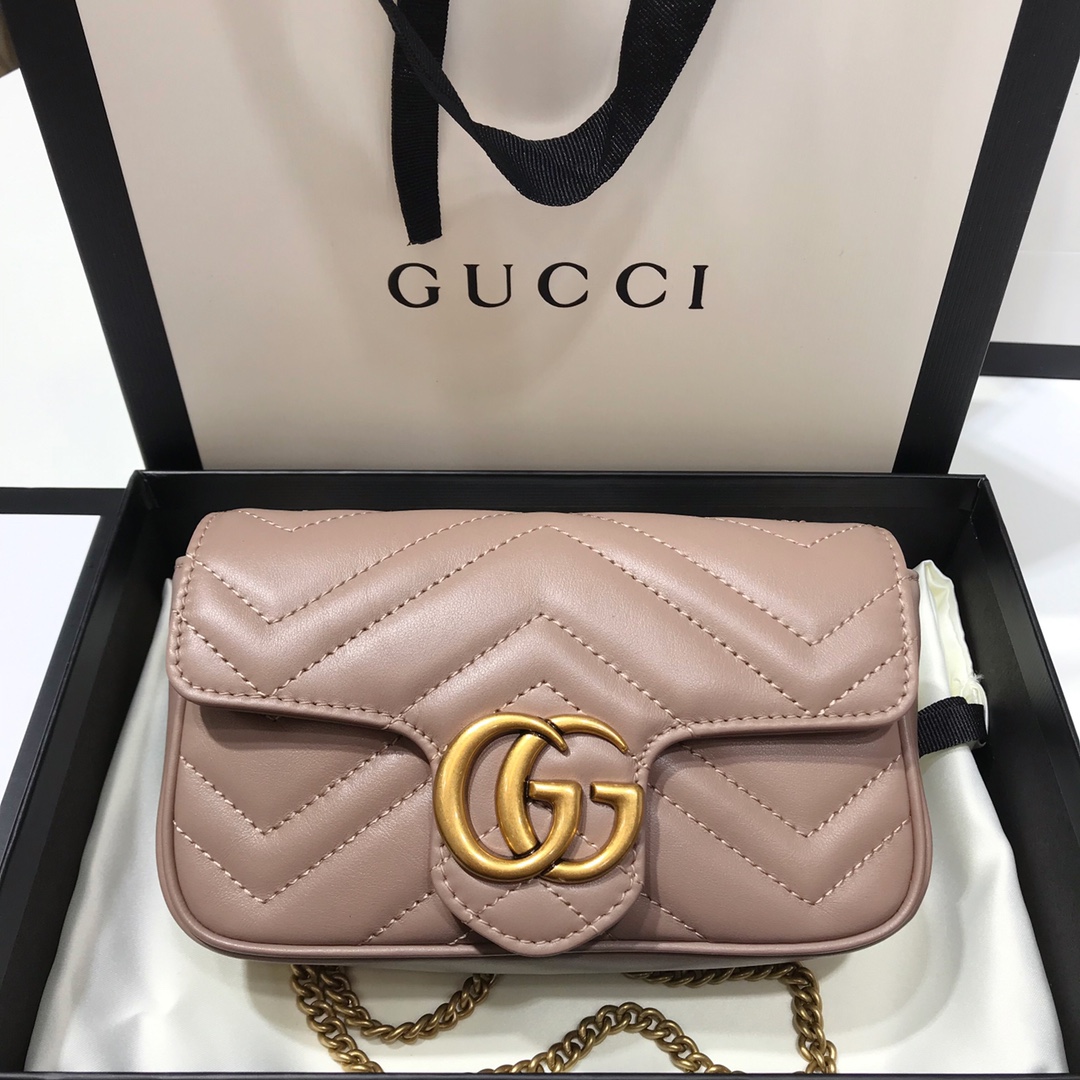 Wholesale Luxury Gucci Gg Marmont Matelasse Super Mini Bag Light Purple 476433