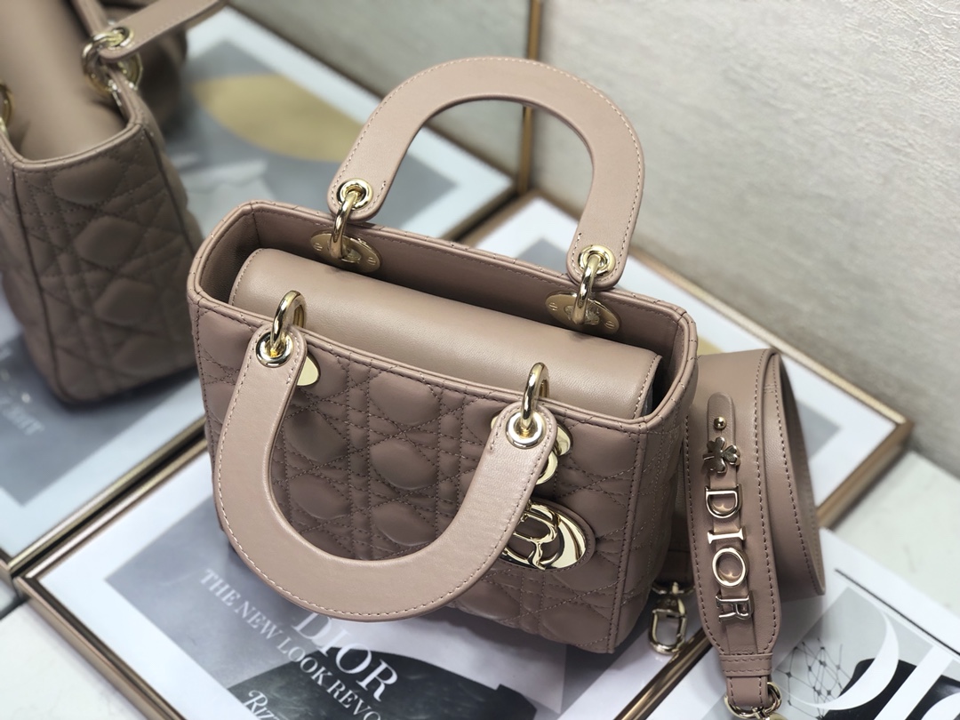 Wholesale Luxury Dior Medium Lady Dior Bag Cherry Rose Des Vents Patent Cannage Calfskin M0565Owcb_M49P - Image 2