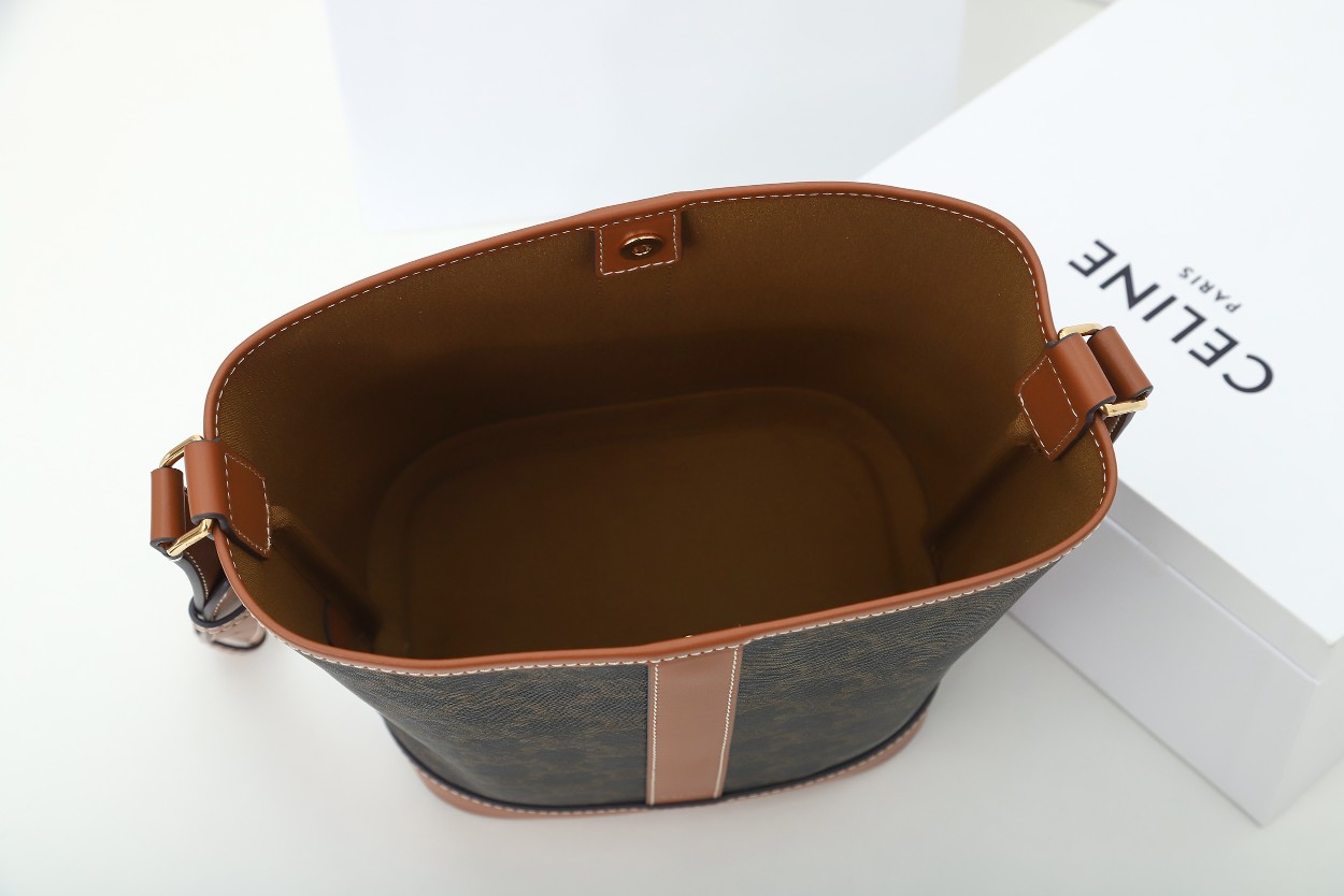 Wholesale Luxury Celine Medium Bucket In Triomphe - Image 2