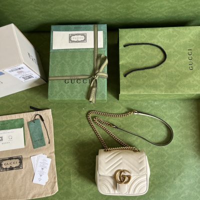 Alternative view of Wholesale Luxury Gucci Marmont Gg White 739682