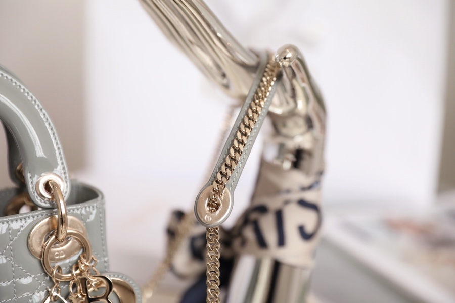 Wholesale Luxury Dior Mini Lady Dior Bag Cloud Blue Patent Cannage Calfskin M0505Owcb_M81B - Image 4