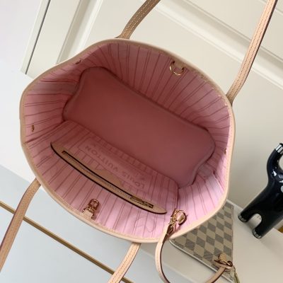 Alternative view of Wholesale Luxury Louis Vuitton Damier Azur Neverfull Pink Pm/Mm/Gm M41603