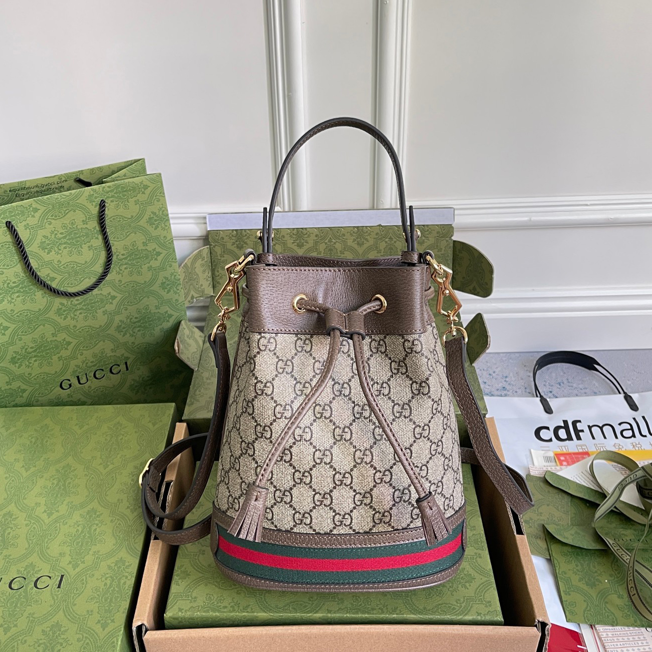 Wholesale Luxury Gucci Ophidia Gg Small Bucket Bag 550621 - Image 5