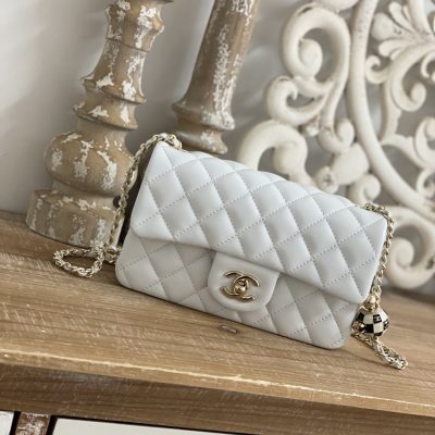 Wholesale Luxury Chanel Cf Mini 1787 White