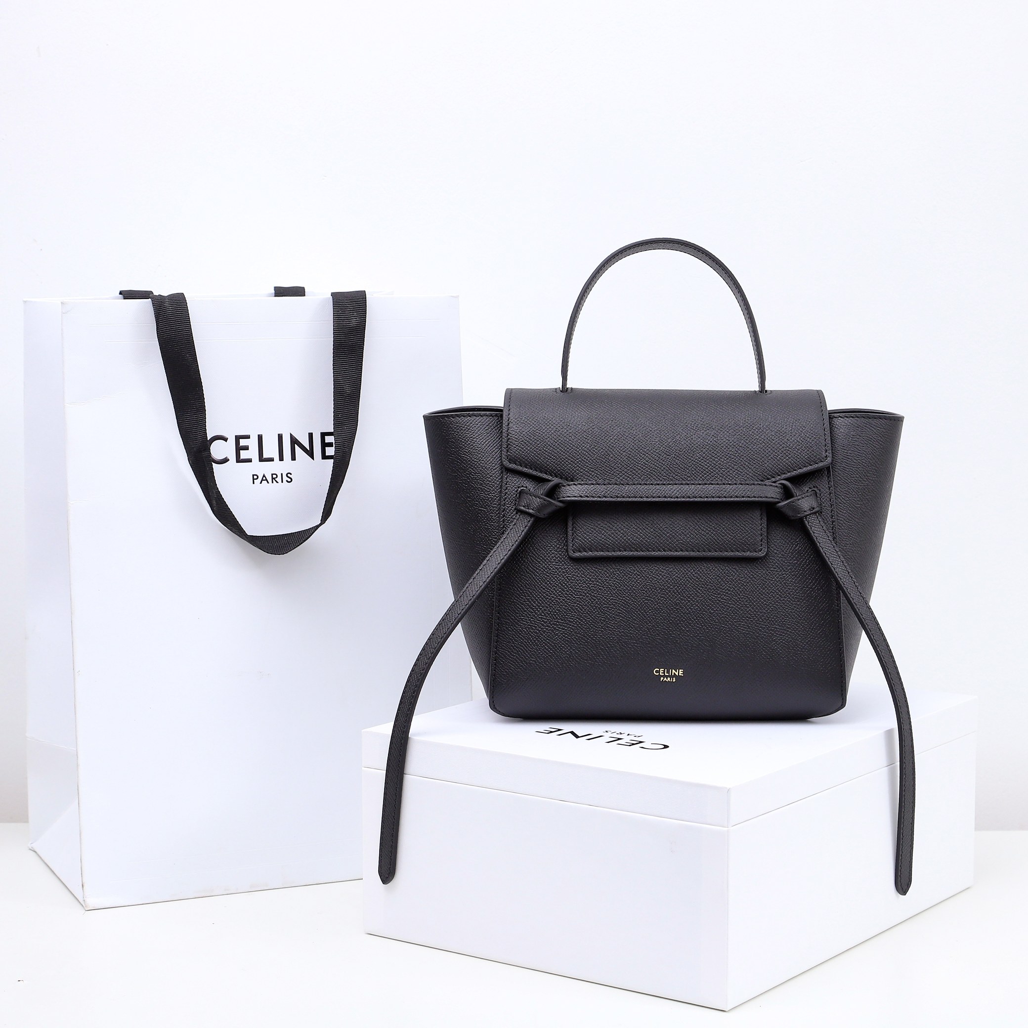 Wholesale Luxury Celine Luggage Handbag In Drummed Calfskin 189143 - Image 9