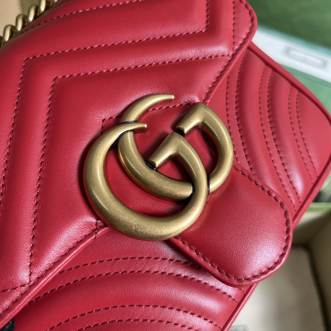 Wholesale Luxury Gucci Marmont Gg Red 739682 - Image 6