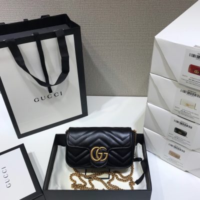 Alternative view of Wholesale Luxury Gucci Gg Marmont Matelasse Super Mini Bag Black 476433