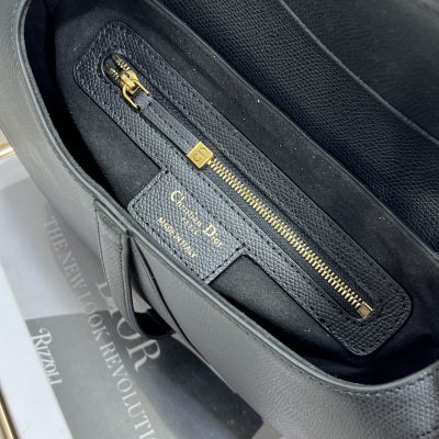 Alternative view of Wholesale Luxury Dior Saddle Bag Black Grained Calfskin M0455Cbaa_M900