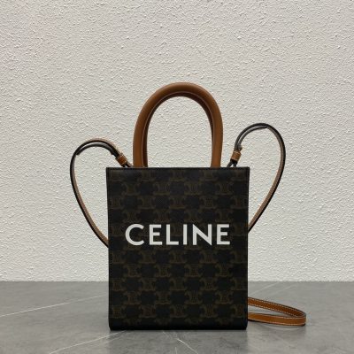 Wholesale Luxury Celine Triomphe Mini Tote Black 194372Bzk.04Lu