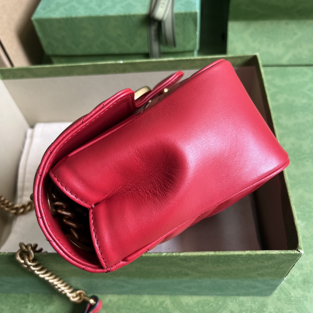 Wholesale Luxury Gucci Marmont Gg Red 739682 - Image 9