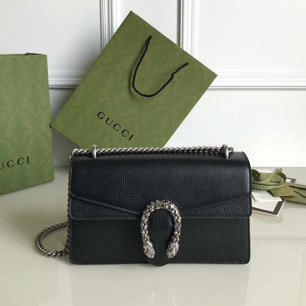 Wholesale Luxury Gucci Dionysus Small Shoulder Bag Black 400249