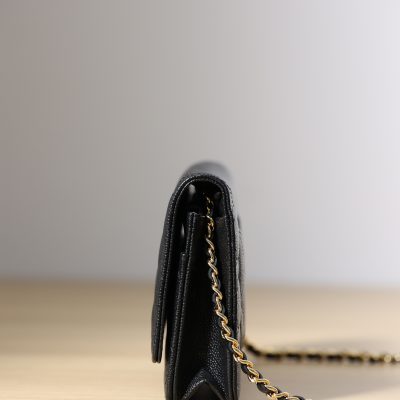Alternative view of Wholesale Luxury Chanel Woc Gold Chain Black