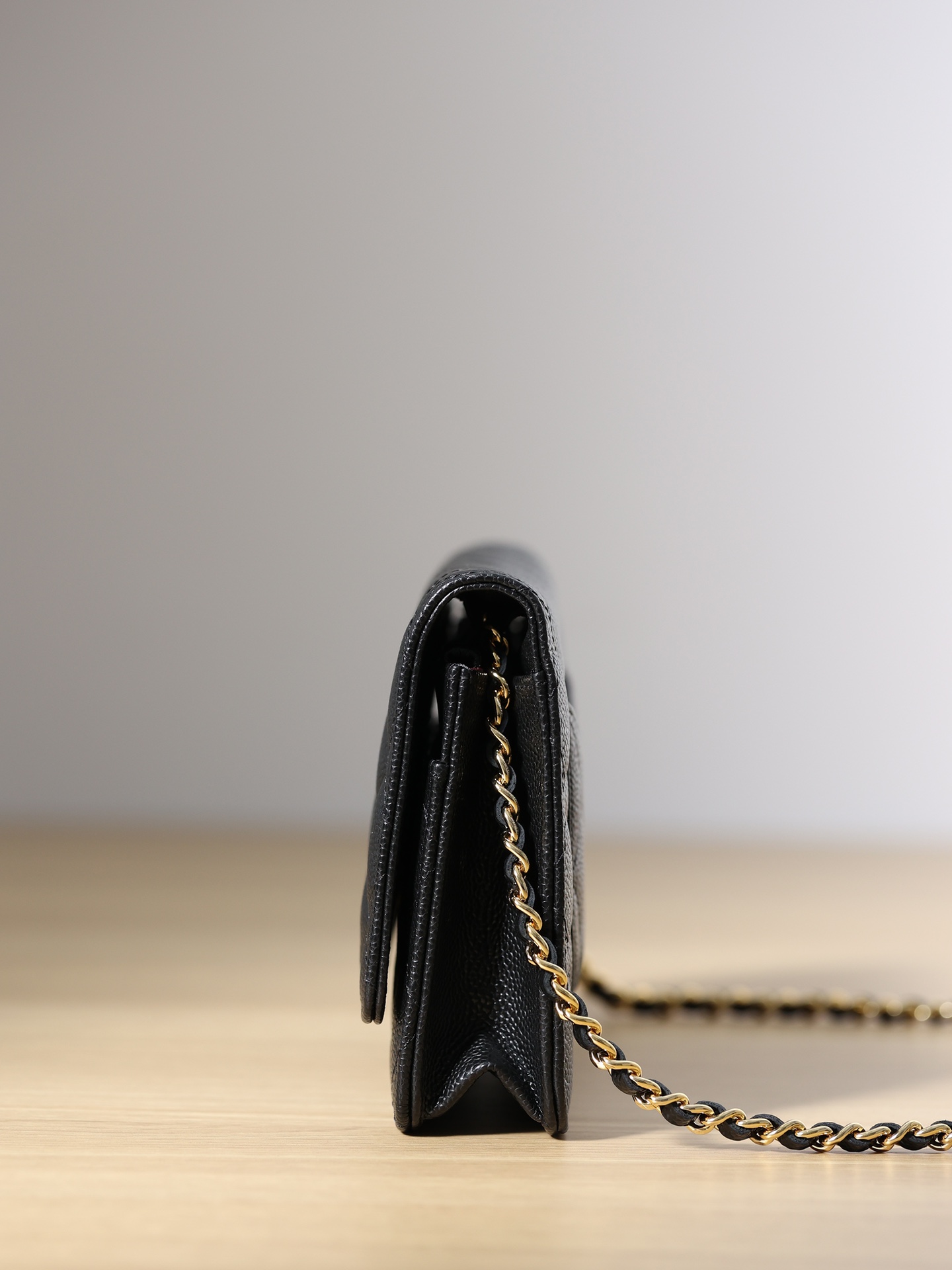 Wholesale Luxury Chanel Woc Gold Chain Black - Image 2