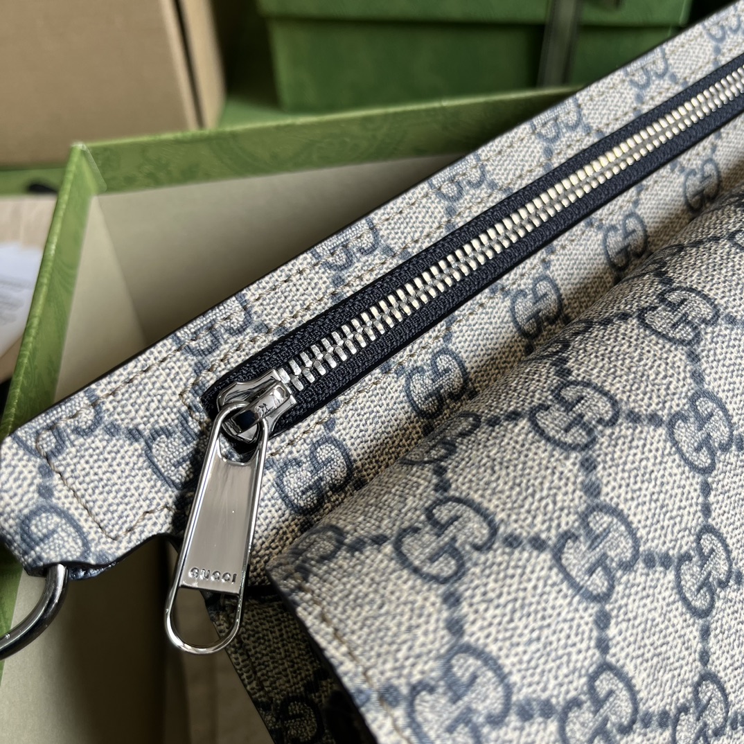 Wholesale Luxury Gucci Blondie Belt Bag Gg Supreme Canvas Grey 718154 - Image 5
