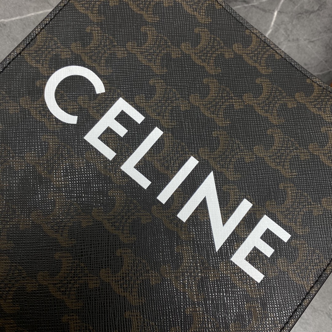 Wholesale Luxury Celine Triomphe Mini Tote Black 194372Bzk.04Lu - Image 4