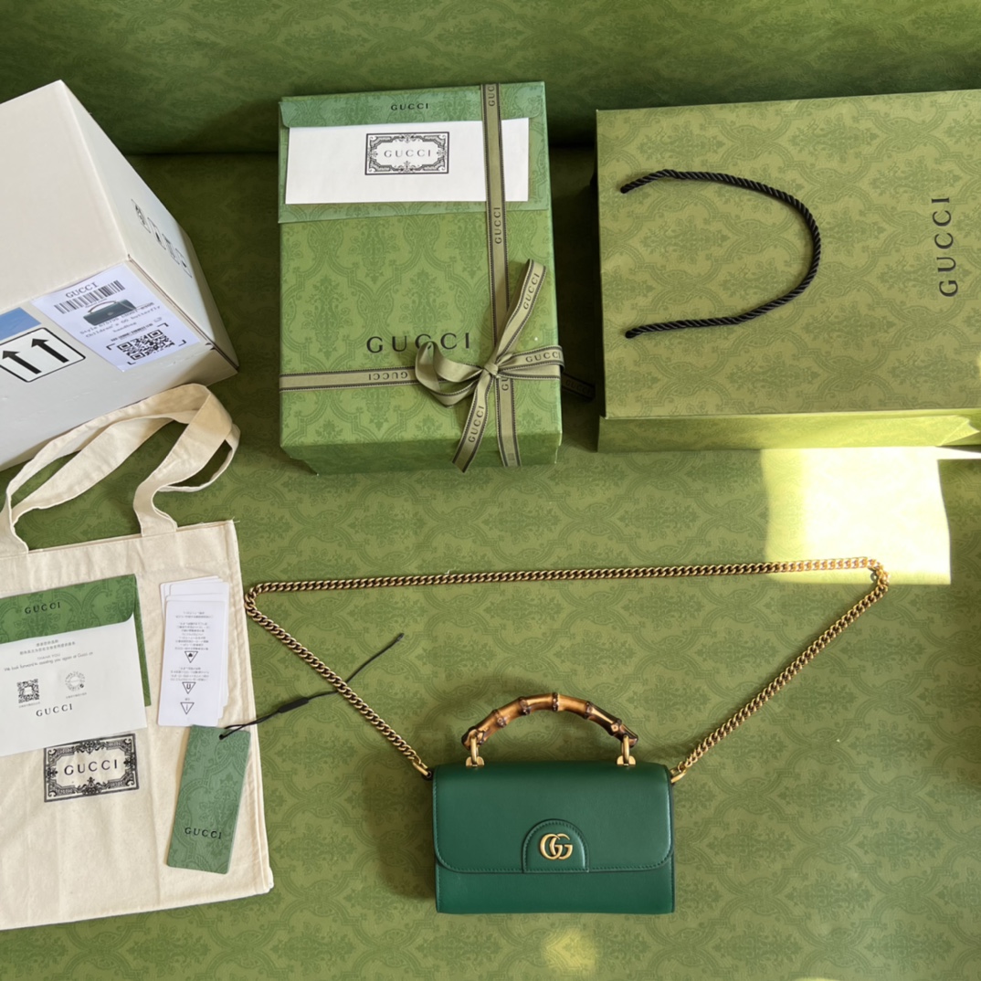 Wholesale Luxury Gucci Gg Small Top Handle Bag With Bamboo - Image 7