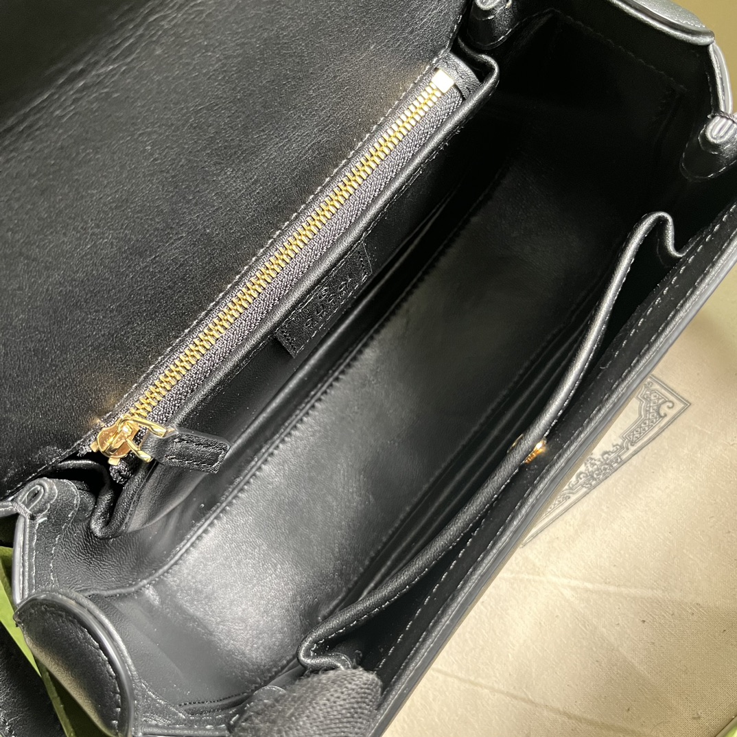 Wholesale Luxury Gucci Blondie Top-Handle Bag Black 735101 - Image 2