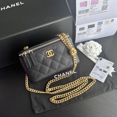 Wholesale Luxury Chanel Vanity Case Black Ap3204
