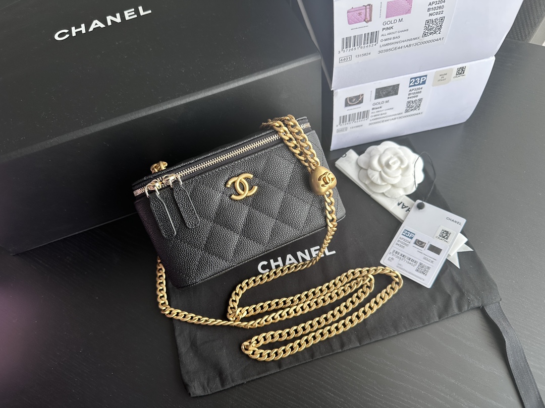 Wholesale Luxury Chanel Vanity Case Black Ap3204