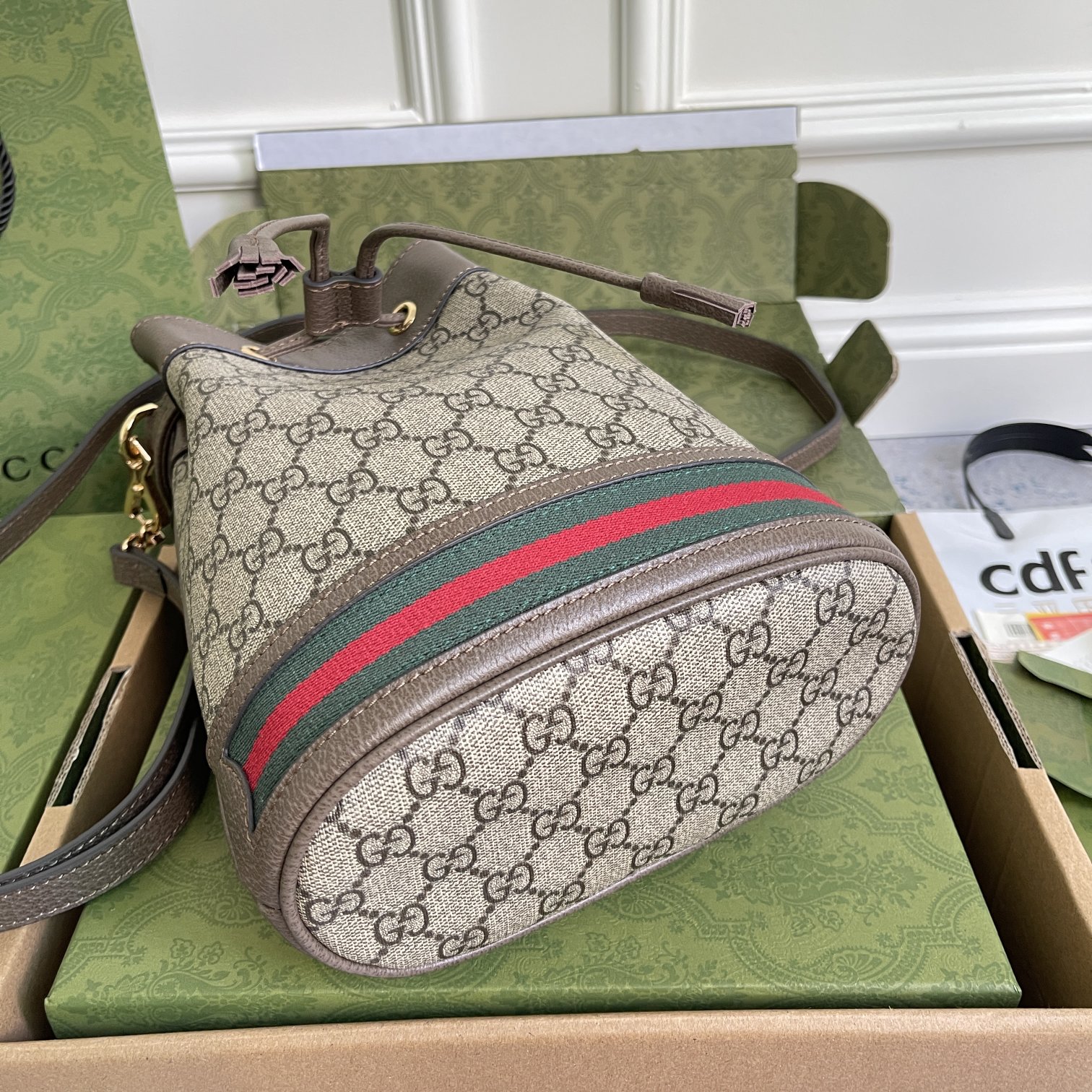 Wholesale Luxury Gucci Ophidia Gg Small Bucket Bag 550621 - Image 9
