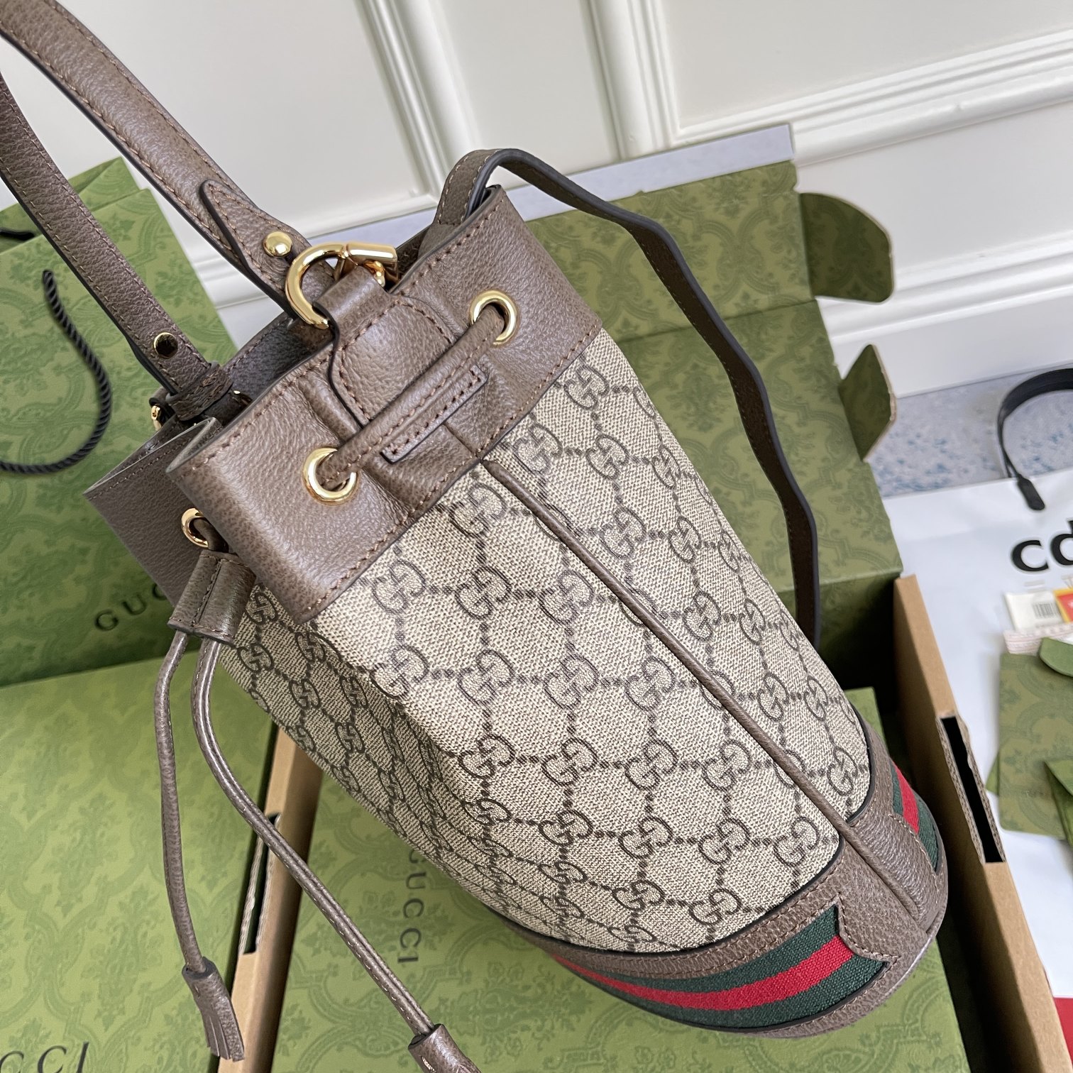 Wholesale Luxury Gucci Ophidia Gg Small Bucket Bag 550621 - Image 4