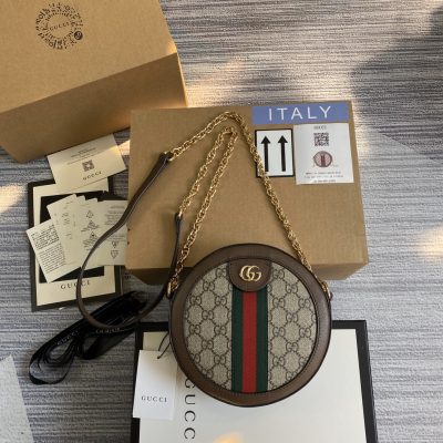 Wholesale Luxury Gucci Ophidia Mini Gg Round Shoulder Bag 550618