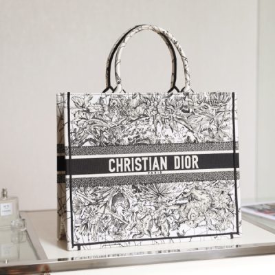 Wholesale Luxury Dior Book Tote Pink Toile De Jouy Embroidery