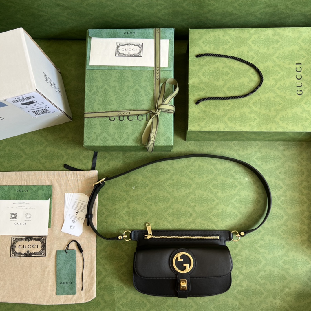 Wholesale Luxury Gucci Blondie Belt Bag Black 718154 - Image 8