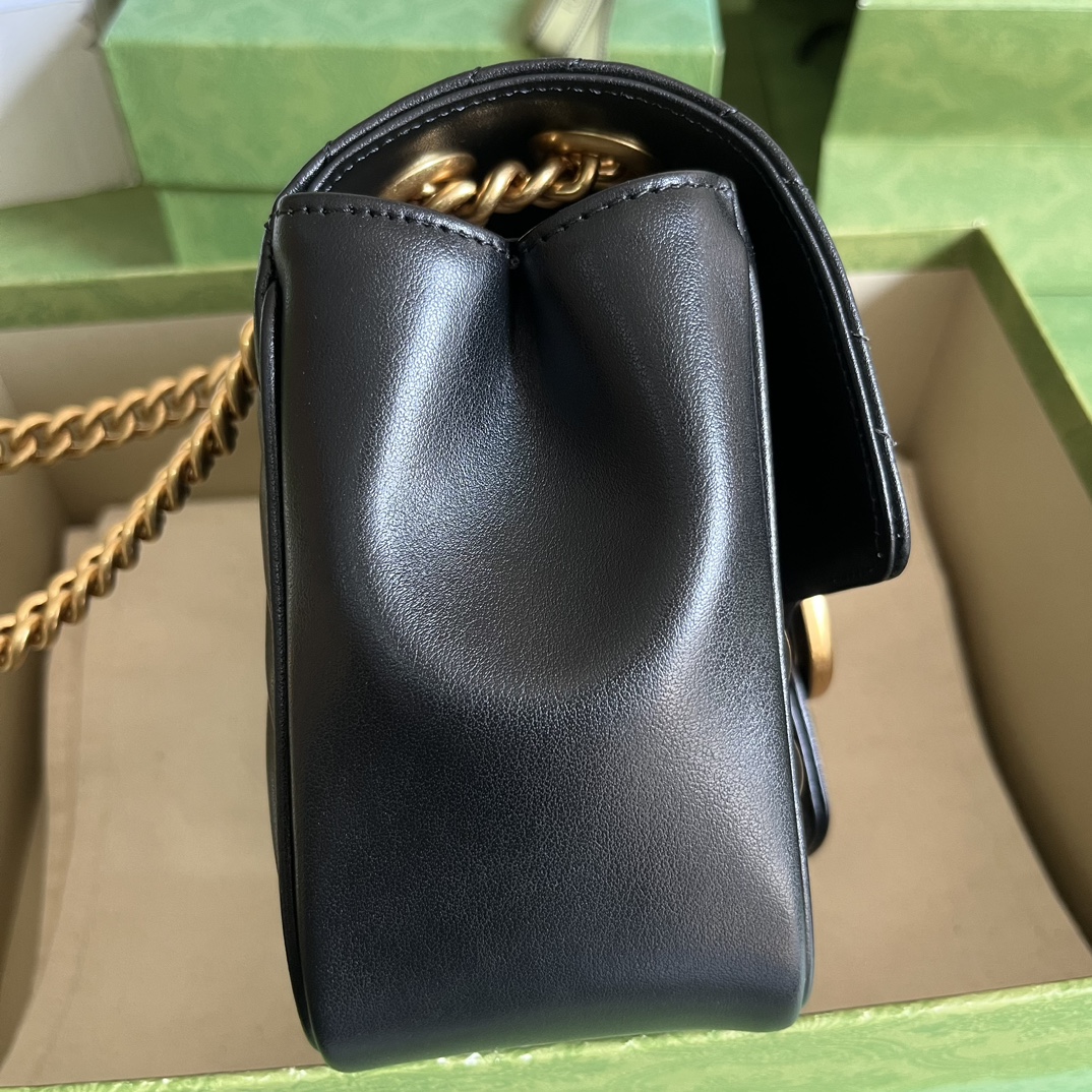 Wholesale Luxury Gucci Marmont Gg Black 739682 - Image 8