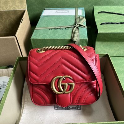 Wholesale Luxury Gucci Marmont Gg Red 739682