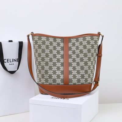 Wholesale Luxury Celine Medium Bucket In Triomphe