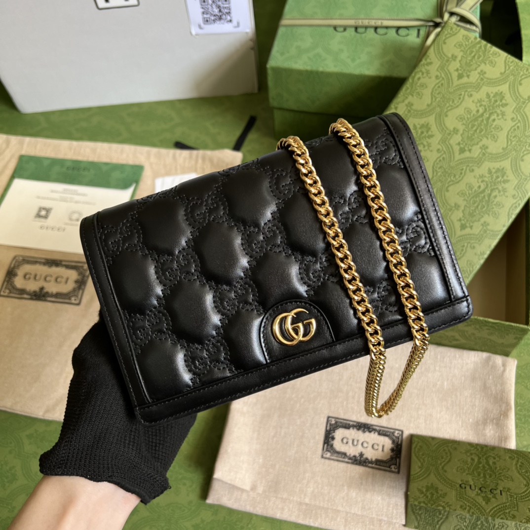 Wholesale Luxury Gucci Gg Matelasse Chain Wallet 723787