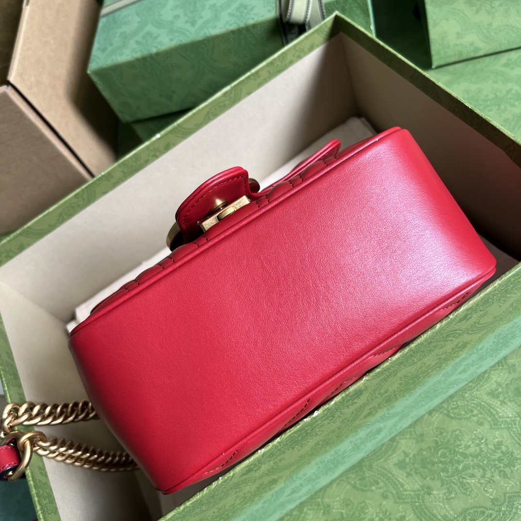 Wholesale Luxury Gucci Marmont Gg Red 739682 - Image 4