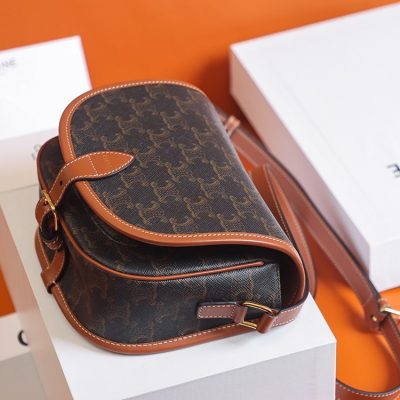 Alternative view of Wholesale Luxury Celine Medium Folco Bag In Triomphe Canvas And Calfskin