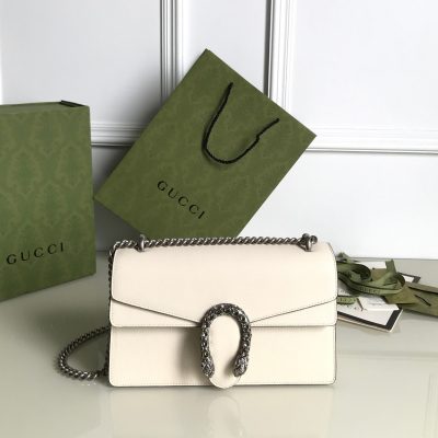 Wholesale Luxury Gucci Dionysus Small Shoulder Bag Pure White 400249