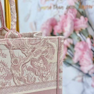 Alternative view of Wholesale Luxury Dior Book Tote Medium Pink Toile De Jouy Embroidery M1286Ztdt_M956