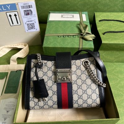 Wholesale Luxury Gucci Padlock Gg Supreme Top Handle Bag 453188